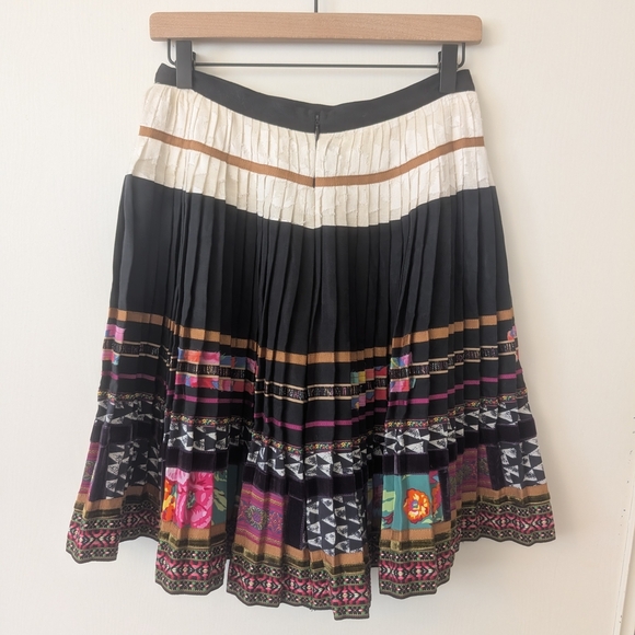 Anthropologie Corey Lynn Calter Womens 6 Valea Skirt Pleated Nordic Bohemian - Picture 4 of 6